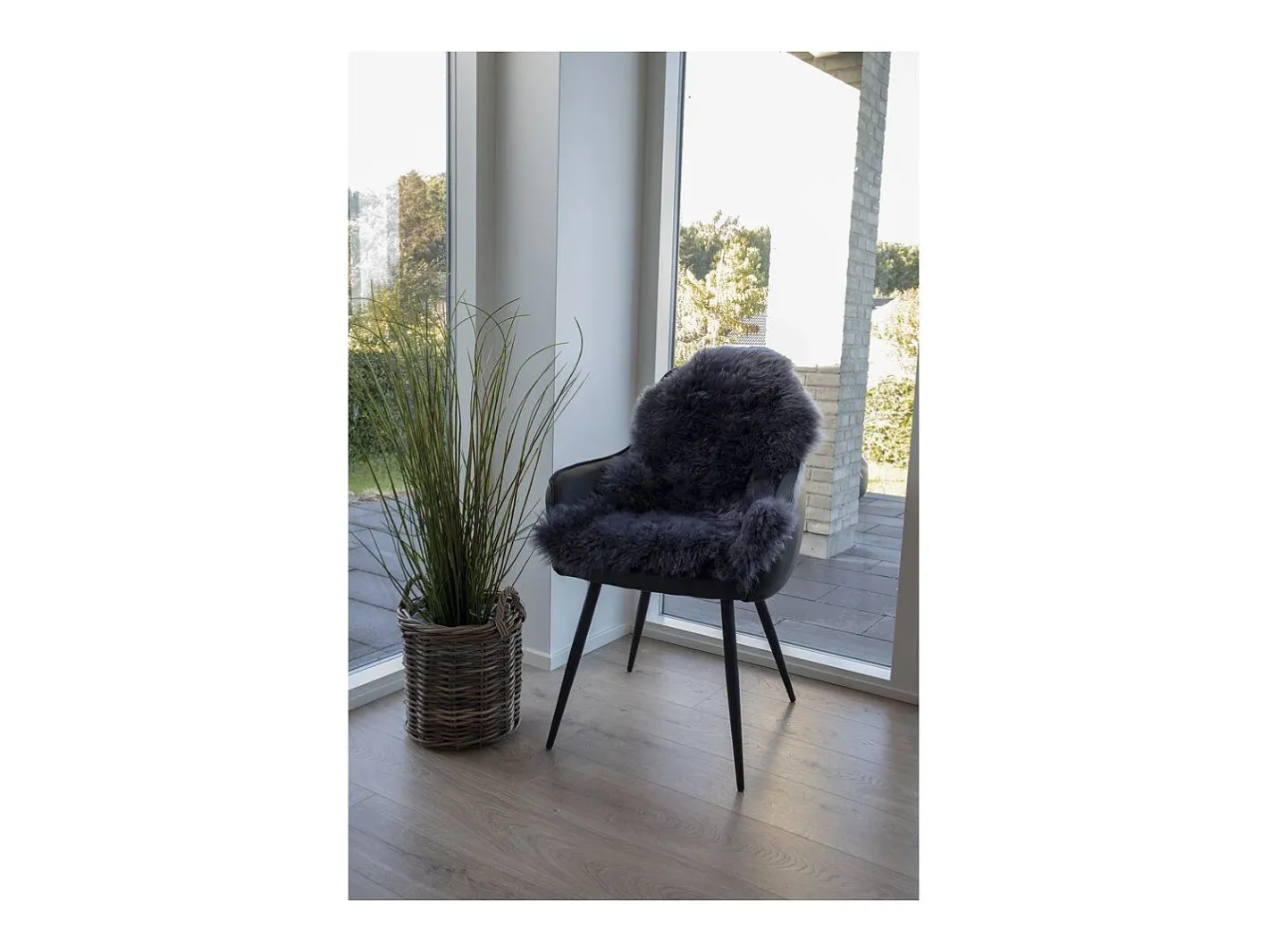 Piel de cordero 50x85 cm Gris Best