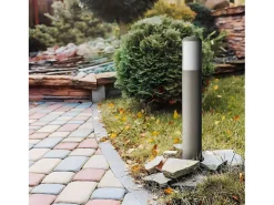 AKUNADECOR Iluminación Exterior-Pilar De Luz Exterior Azafran 40 Cm Ip44 Gris
