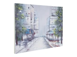 MCW Cuadro-Pintura al óleo pueblo pintado a mano Multicolor