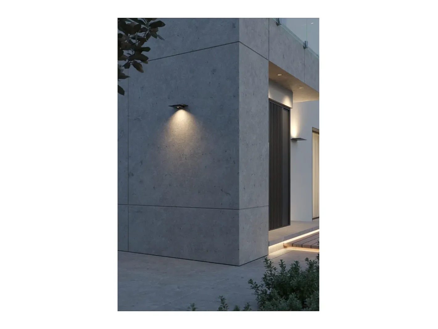 Outlet Pla Corten - Aplique de pared LED de 35 W con interruptor CCT 2700K/3200K/4000K en aluminio, luz de pared ascendente - Beneito & Faure Marru00f3n