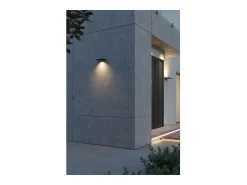 Pla Nera - Aplique de pared LED de 35 W con interruptor CCT, 2700 K/3200 K/4000 K, aluminio, luz de pared ascendente - Beneito & Faure Negro Sale