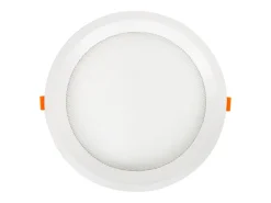Ledkia Iluminación Exterior-Placa LED 20W Circular CCT Seleccionable Microprismático Corte Ø 205 mm No Flicker 2700K - 4000K - 6000K Seleccionable (Cálido-Neutro-Frío) Blanco