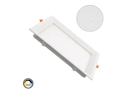 Ledkia Placa LED 16W Cuadrada CCT Seleccionable Microprismático Corte 150x150 mm No Flicker 2700K - 4000K - 6000K Seleccionable (Cálido-Neutro-Frío) Blanco New