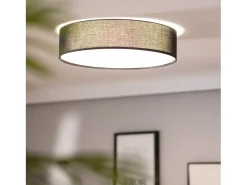 Ledkia Plafón-Plafón Circular Tela Ø500 mm Ranj Blanco Multicolor