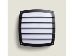Ledkia Plafón Cuadrado Aluminio para Exterior 300x300 mm Domia Negro Multicolor Clearance
