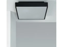 Ledkia Plafón Cuadrado para Exterior IP65 Julius Negro Multicolor Clearance