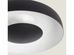 Ledkia Plafón de Techo LED 20W Metal Duval Negro Sale