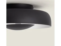 Ledkia Plafón de Techo LED 20W Metal Duval Negro Sale