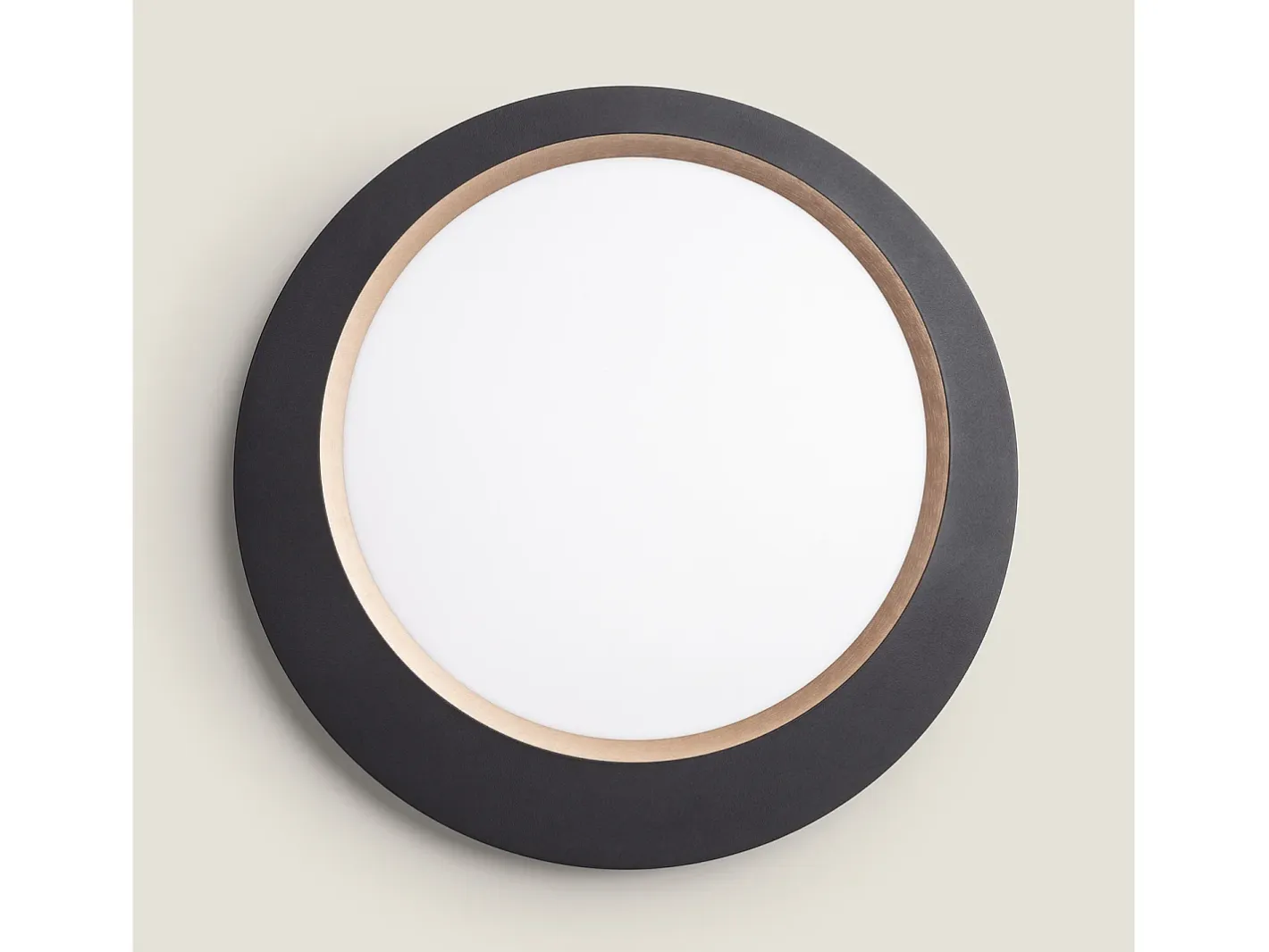 Ledkia Plafón-Plafón de Techo LED 40W Metal Taska Negro