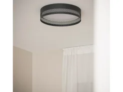 Best Ledkia Plafón de Techo LED 30W Metal Saska S Mate Negro