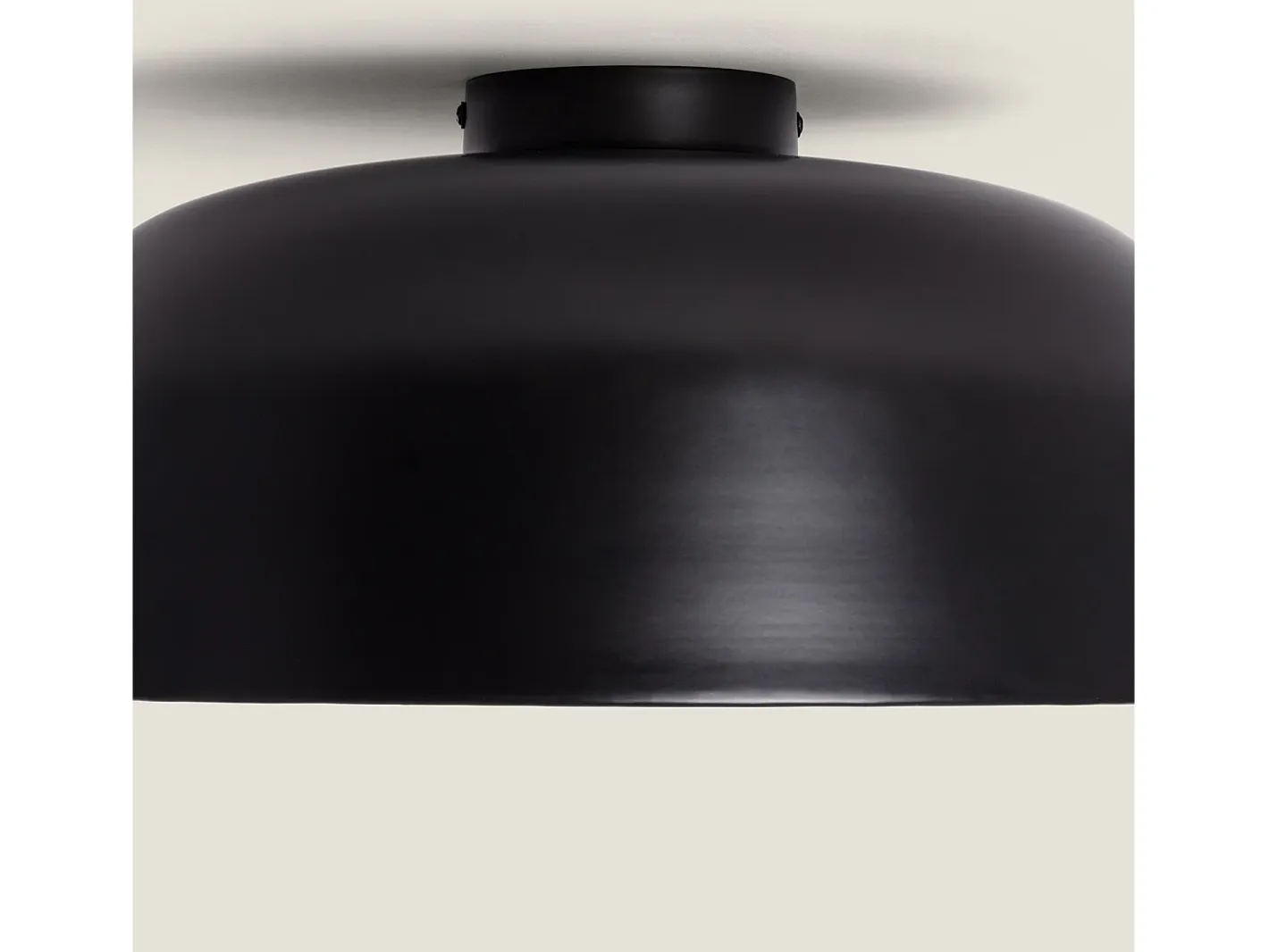 Online Ledkia Plafón de Techo Metal Lumpur Negro