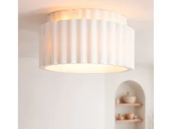 Clearance Ledkia Plafón de Techo Yeso Double Colum Blanco Multicolor