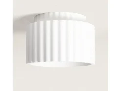 Clearance Ledkia Plafón de Techo Yeso Double Colum Blanco Multicolor