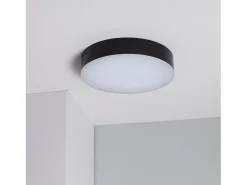 Outlet Ledkia Plafón Exterior LED 21W Circular para Exterior Ø320 mm Juno IP65 4000K Blanco Neutro Negro