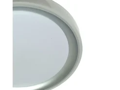 Plafón-Plafón Kigali Bel Air 72W luz LED 6480 lm con mando regulador blanco/plata Ø50x7 cm Plateado