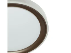Plafón-Plafón Kigali mini Bel Air 48W luz LED 4800 lm con mando regulador marrón Ø40 cm Marru00f3n