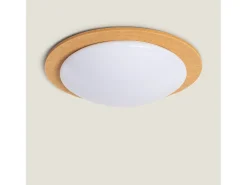 Ledkia Plafón-Plafón LED Acústico 18W Circular Fieltro Ø460 mm CCT Seleccionable Lezhan Camel Beige
