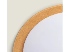 Ledkia Plafón-Plafón LED Acústico 18W Circular Fieltro Ø460 mm CCT Seleccionable Lezhan Camel Beige