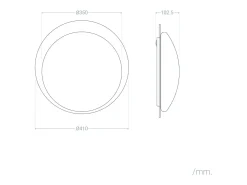 Ledkia Plafón LED Acústico 18W Circular Fieltro Ø460 mm CCT Seleccionable Lezhan Gris Online