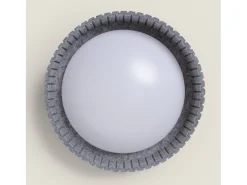 Ledkia Plafón-Plafón LED Acústico 18W Circular Fieltro Ø400 mm CCT Seleccionable Kaptyn Gris