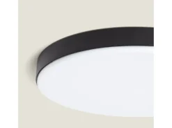 Ledkia Plafón LED Exterior 24W Circular Ø220 mm Regulable Negro Multicolor Hot