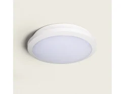 Ledkia Plafón LED para Exterior 19-28W CCT Seleccionable Regulable Ø300 mm SwitchDimm Seleccionable (Cálido-Neutro) Multicolor