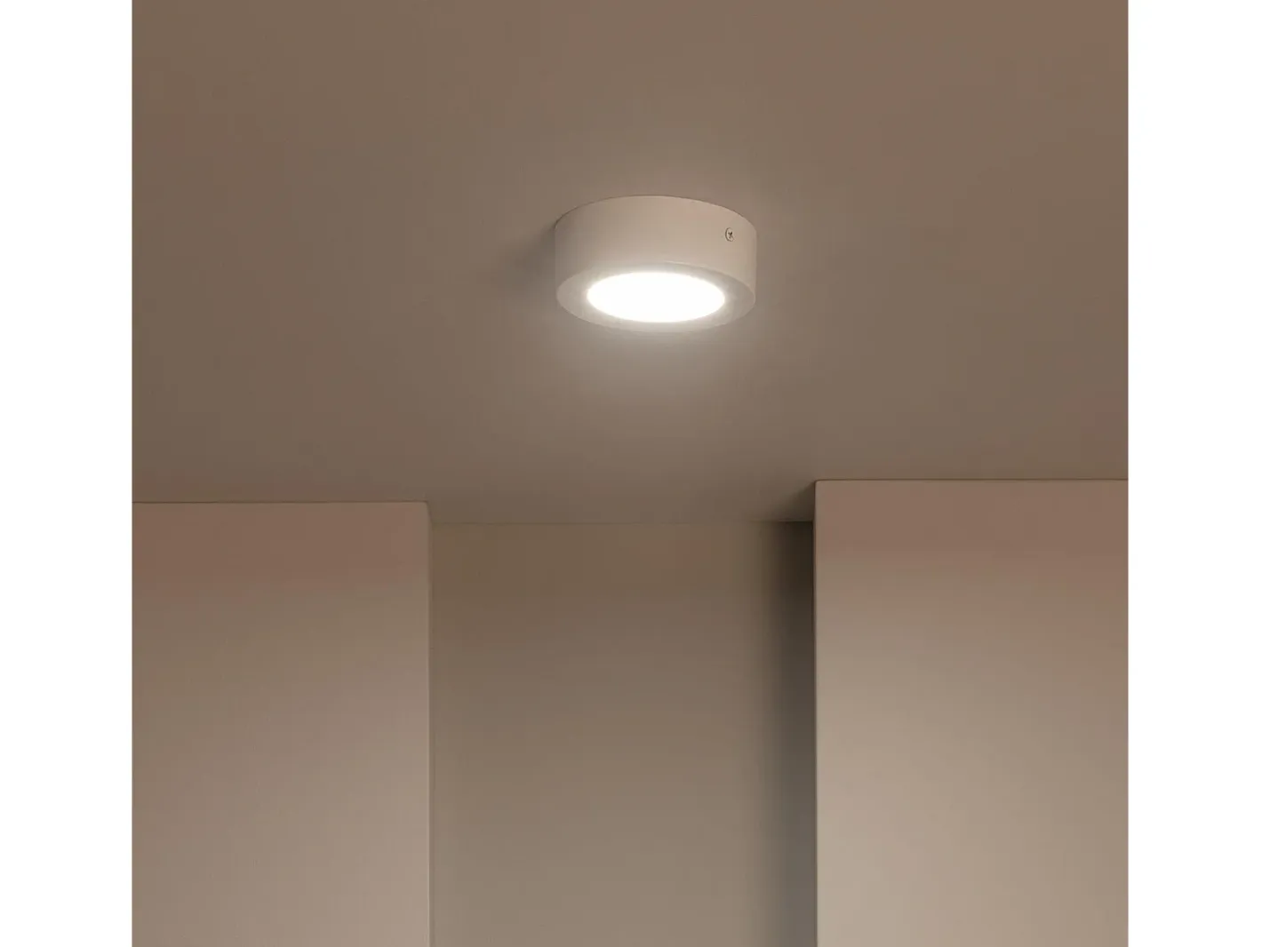 Ledkia Plafón LED 6W Circular Ø120 mm 3000K Blanco Cálido Multicolor