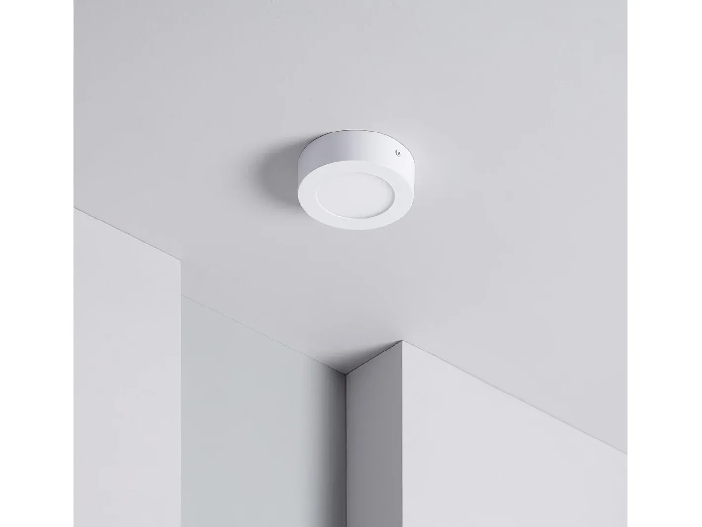 Ledkia Plafón LED 6W Circular Ø120 mm 3000K Blanco Cálido Multicolor