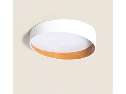Ledkia Plafón-Plafón LED 28W Circular Ø400 mm CCT Seleccionable Liam Negro