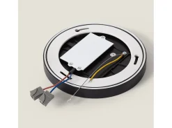Ledkia Plafón LED 18W Circular Ø180 mm Regulable Negro Multicolor