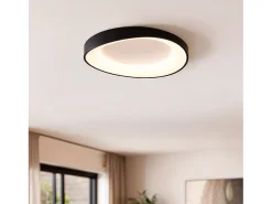 Ledkia Plafón-Plafón LED 17W Circular Ø400 mm CCT Seleccionable Unay Negro
