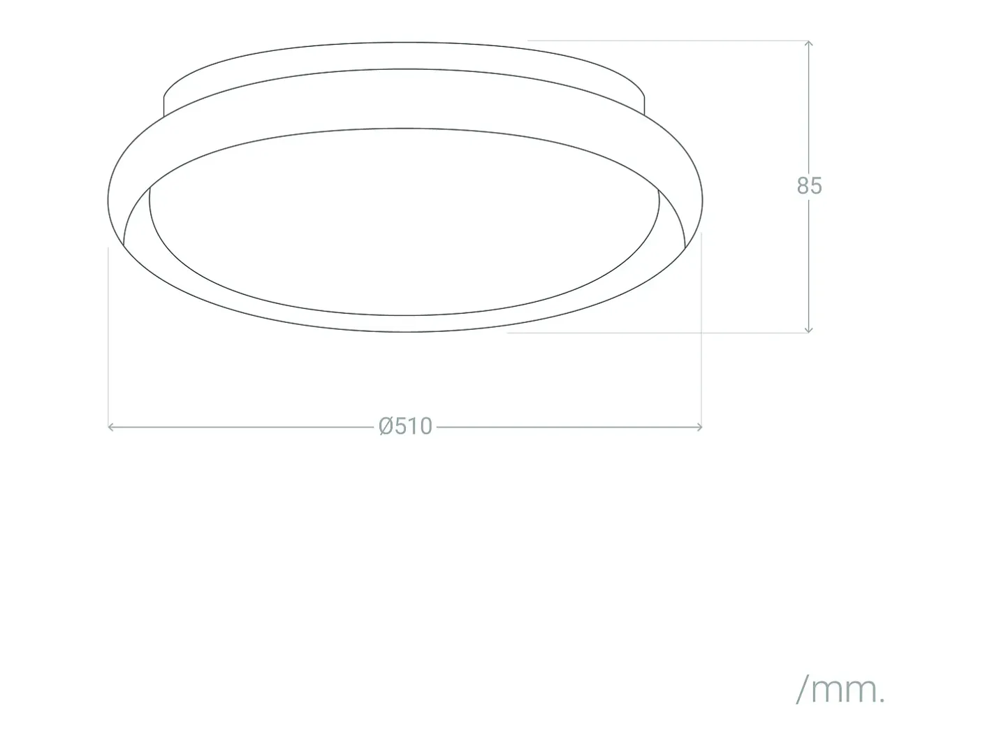 Online Ledkia Plafón LED 36W Circular Ø510 mm CCT Seleccionable Rayan Blanco