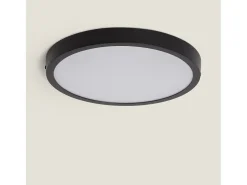 Ledkia Plafón-Plafón LED 24W Circular Aluminio Ø280 mm Slim CCT Seleccionable Galán SwitchDimm Blanco Multicolor