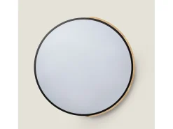 Ledkia Plafón-Plafón LED 36W Circular Madera Ø500 mm CCT Seleccionable Semi-Dari Negro Multicolor