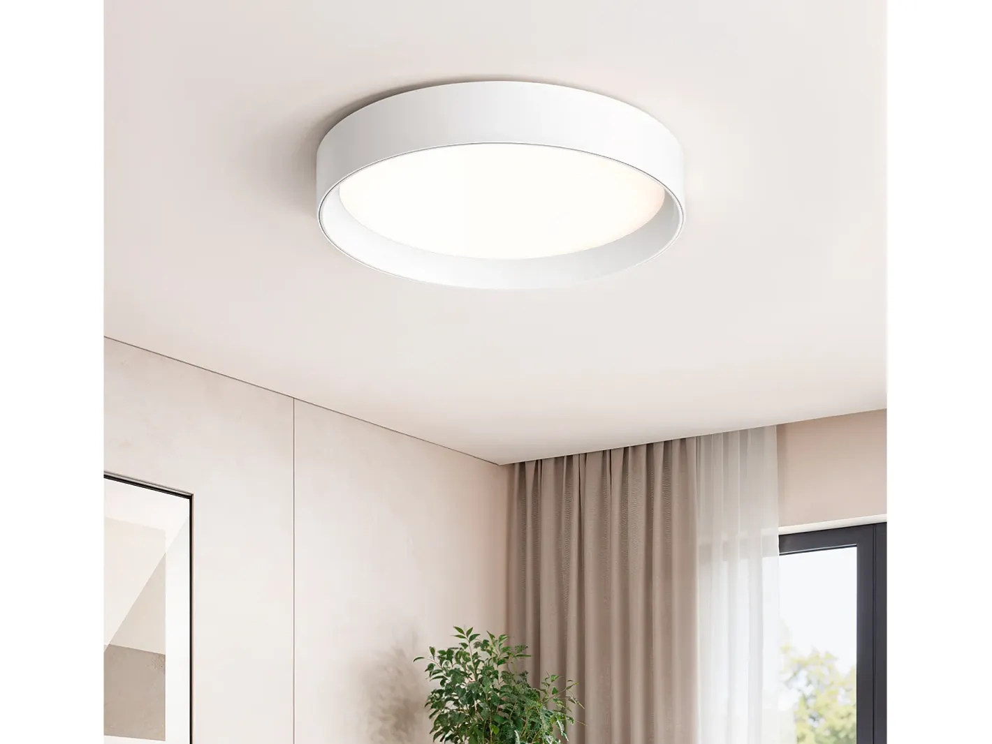 Ledkia Plafón LED 20W Circular Metal Ø450 mm CCT Seleccionable Broadway Blanco Multicolor Online