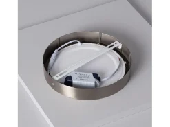 Discount Ledkia Plafón LED 18W Circular Metal Ø225 mm Silver 6000K Blanco Frío Plateado