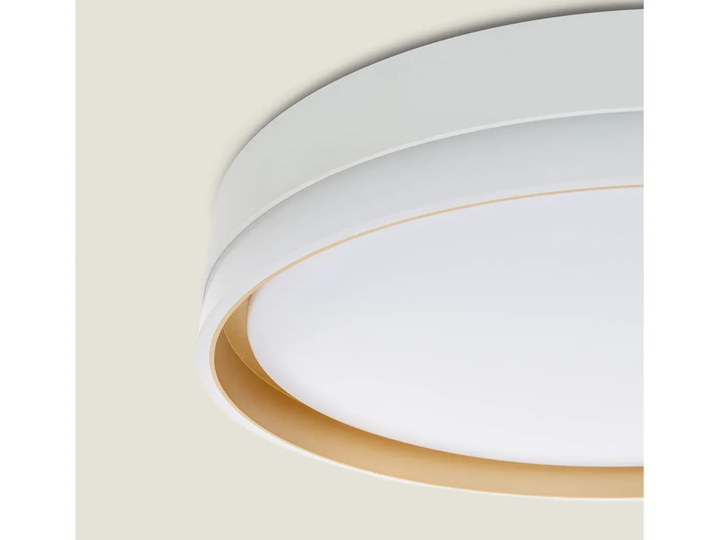 Ledkia Plafón-Plafón LED 24W Circular Metal Ø400 mm Marstal Dorado