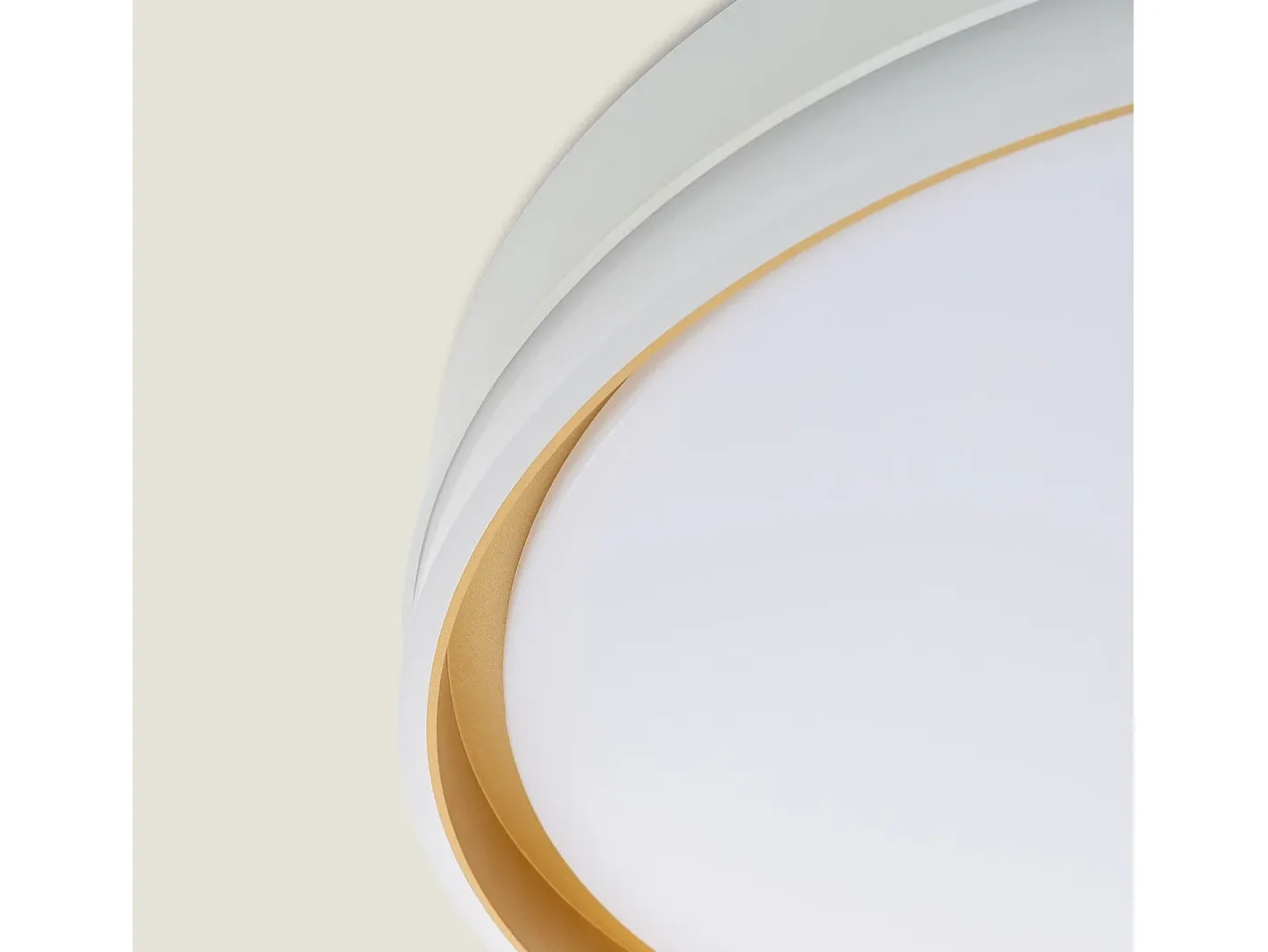 Ledkia Plafón-Plafón LED 24W Circular Metal Ø400 mm Marstal Dorado