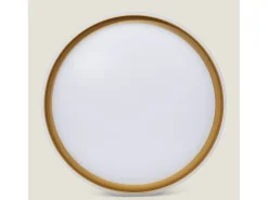 Ledkia Plafón-Plafón LED 24W Circular Metal Ø400 mm Marstal Dorado