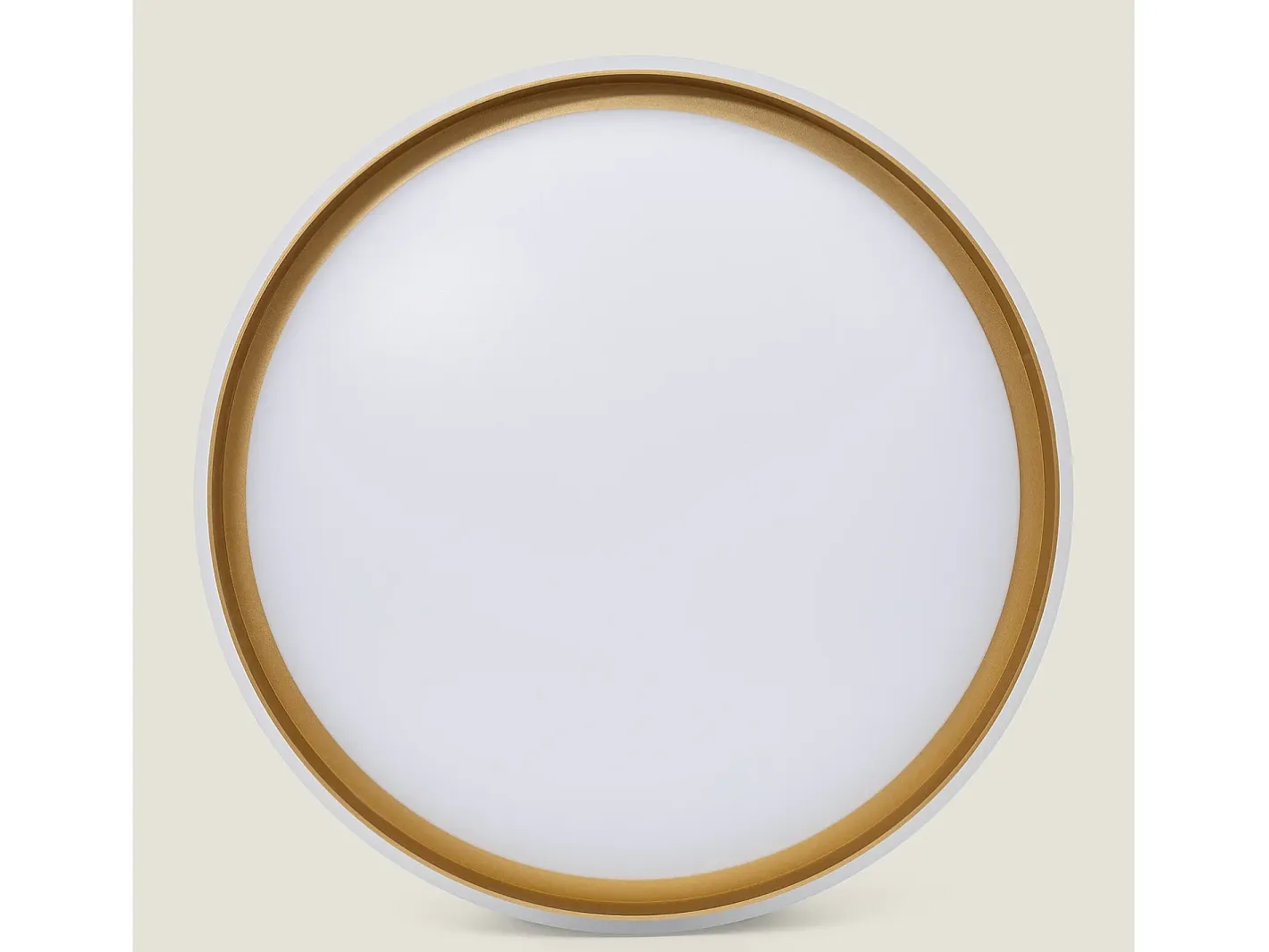 Ledkia Plafón-Plafón LED 24W Circular Metal Ø400 mm Marstal Dorado