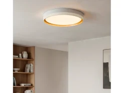 Ledkia Plafón-Plafón LED 24W Circular Metal Ø400 mm Marstal Dorado
