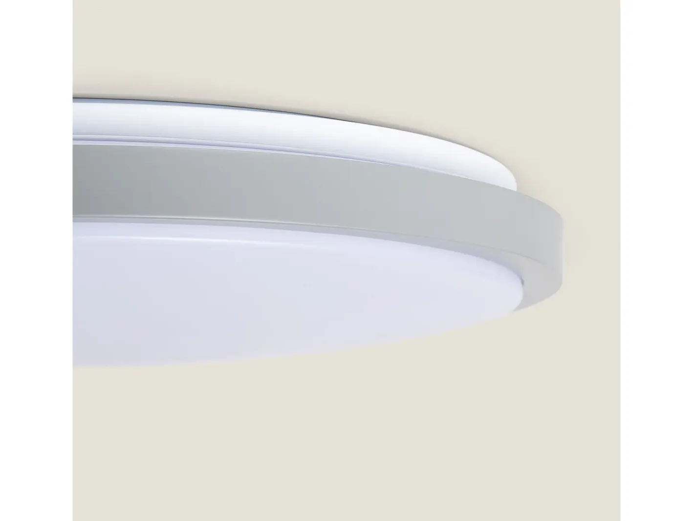 Ledkia Plafón LED 24W Circular Metal Ø500 mm CCT Seleccionable Bari Gris Multicolor