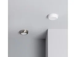 Ledkia Plafón-Plafón LED 6W Circular Metal Ø120 mm Design Silver 3000K Blanco Cálido Multicolor