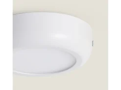 Outlet Ledkia Plafón LED 6W Circular Metal Ø125 mm Design White 6000K Blanco Frío Multicolor