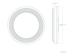 Hot Ledkia Plafón LED 24W Circular Metal Desse 2200K - 3000K - 4000K CCT Blanco