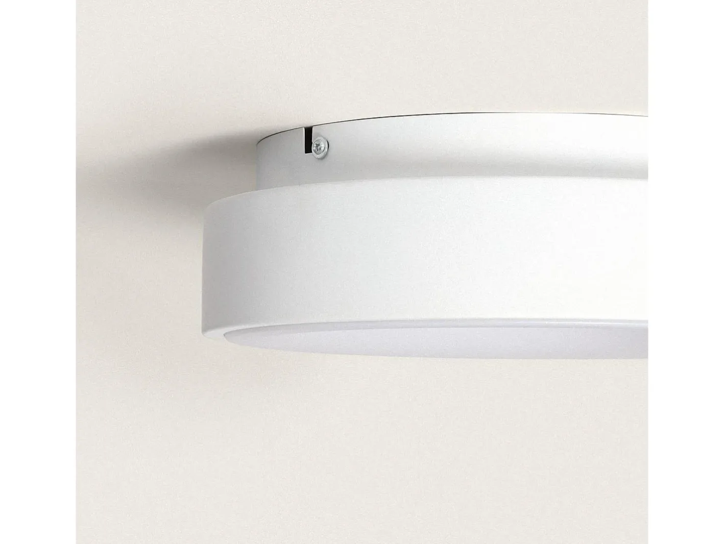 Ledkia Plafón-Plafón LED 20W Circular Metal Ø300 mm CCT Seleccionable Jacob Blanco Multicolor
