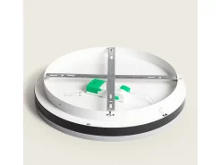 Ledkia Plafón LED 24W Circular Metal CCT Seleccionable Zuse 2200K - 3000K - 4000K CCT Blanco Hot