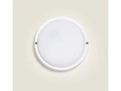 Ledkia Plafón LED 25W Circular para Exterior Ø175 mm IP65 White 4000K Neutro Blanco New