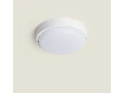 Ledkia Plafón LED 25W Circular para Exterior Ø175 mm IP65 White 4000K Neutro Blanco New