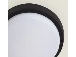 Ledkia Plafón LED 25W Circular para Exterior Ø175 mm IP65 Black 6500K Frío Blanco